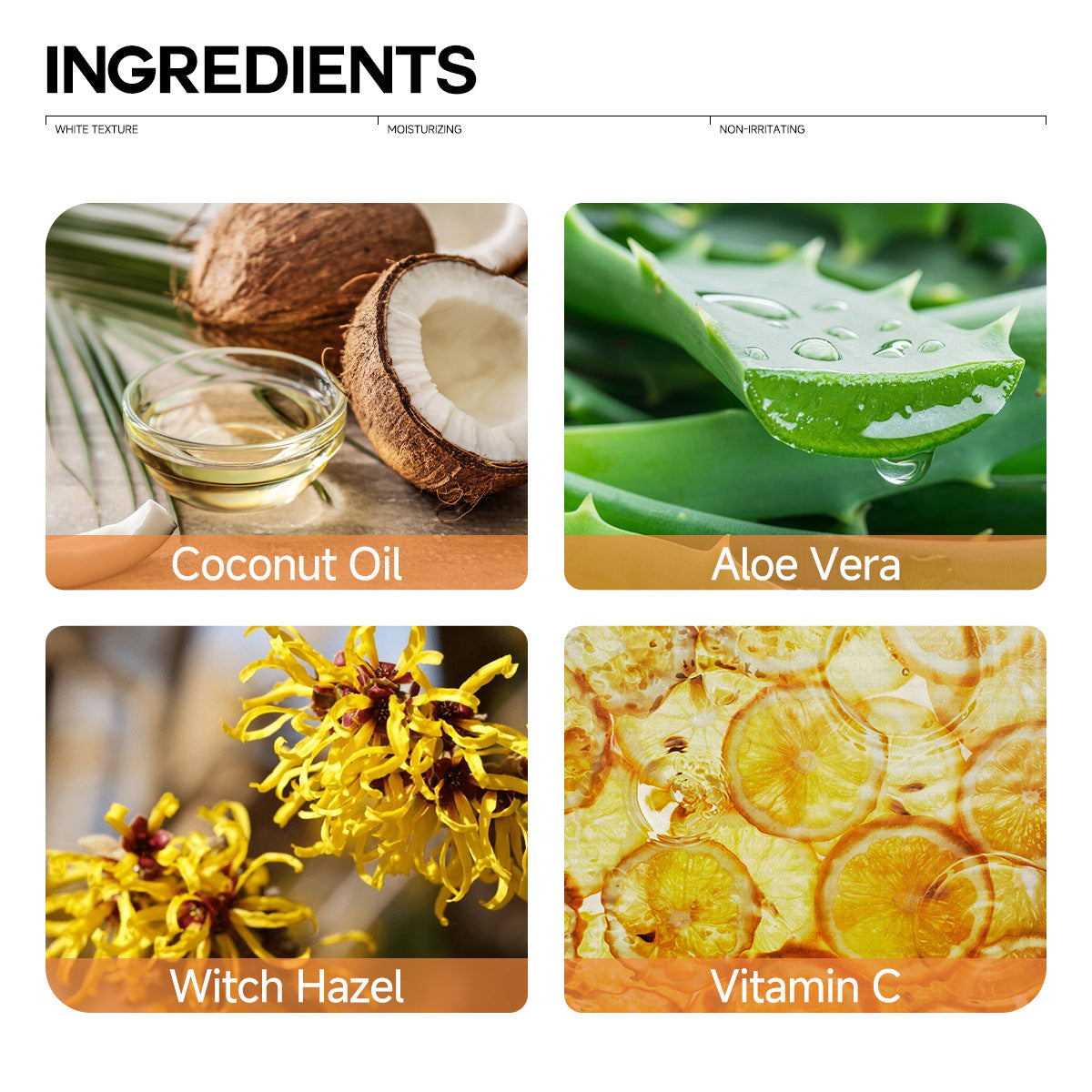Ingredients used to Create the Product