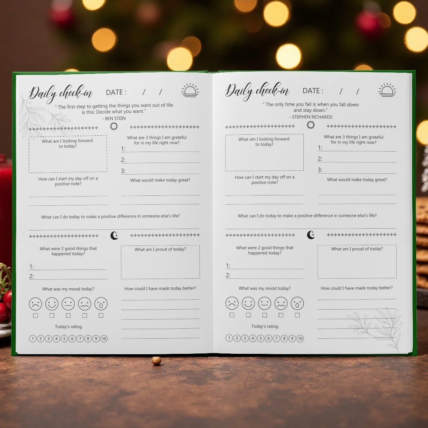 Mindfulness Journal for Mental Wellness - Daily Self Care Routine Tracker with Mood Logs, Positive Habits, Gratitude Prompts